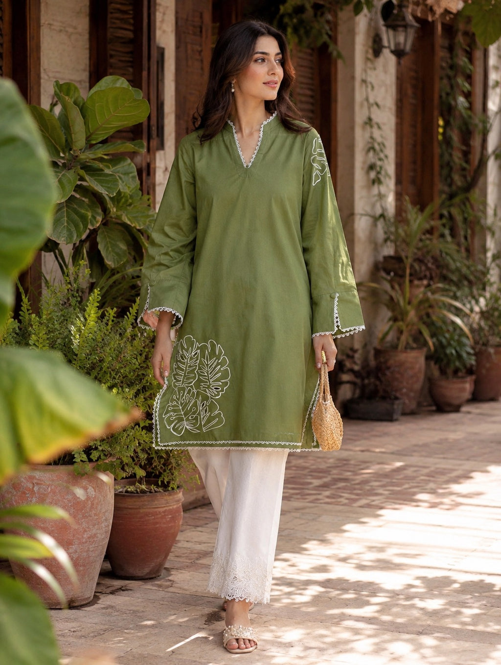 Green Linen Shirt