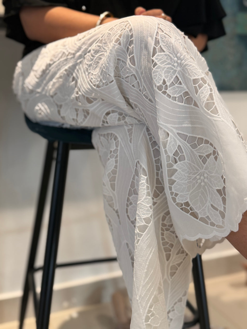 The Ivory Lace Pant